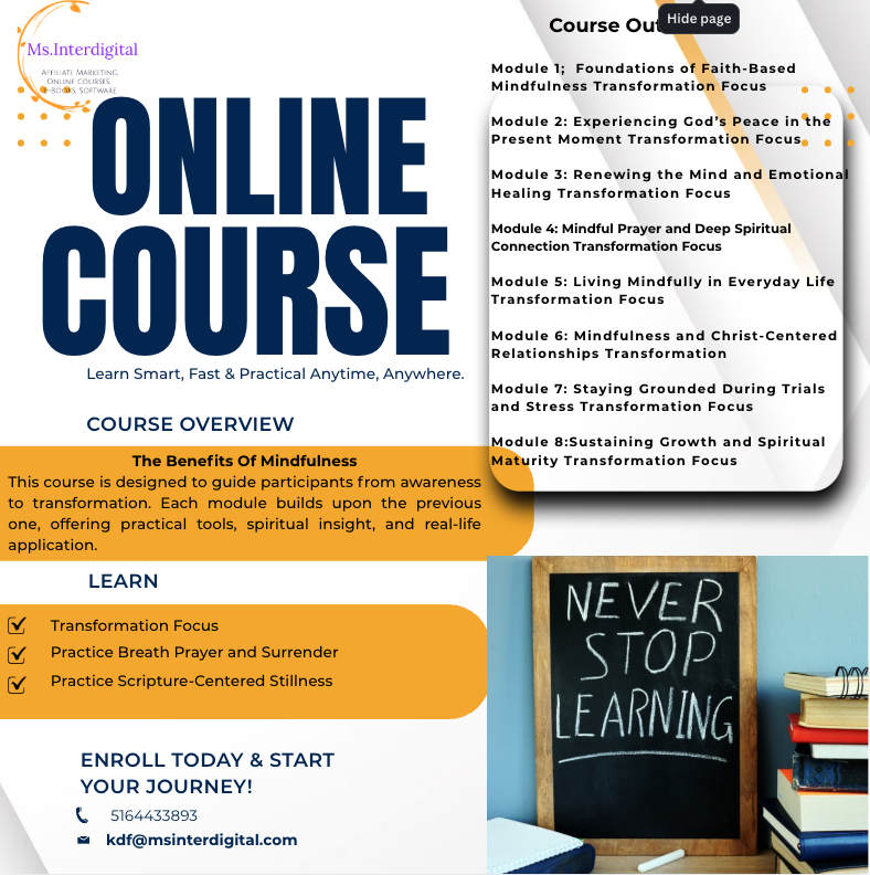 The Benefits of Mindfulness - Course